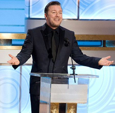 ricky gervais golden globes quotes